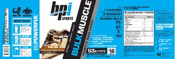 BPI Sports Bulk Muscle Chocolate Peanut Butter - supplement