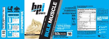 BPI Sports Bulk Muscle Whipped Vanilla - supplement