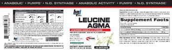 BPI Sports Leucine Agma Blue Lemonade - supplement