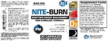 BPI Sports Nite Burn - supplement