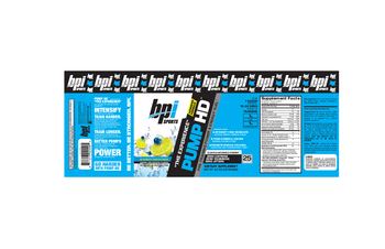 BPI Sports Pump HD Blueberry Lemon Freeze - supplement
