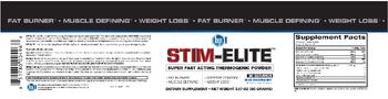 BPI Sports Stim-Elite Blue Raspberry - supplement