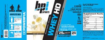 BPI Sports Whey HD Banana Marshmallow - supplement