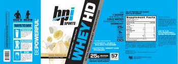 BPI Sports Whey HD Banana Marshmallow - supplement