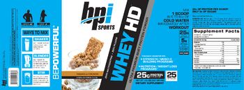 BPI Sports Whey HD Granola Crunch - supplement