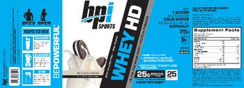 BPI Sports Whey HD Milk And Cookies - supplement