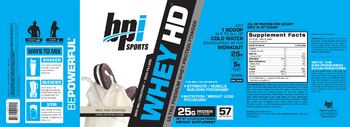 BPI Sports Whey HD Milk And Cookies - supplement