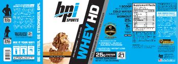 BPI Sports Whey HD Peanut Butter Ice Cream Bar - supplement