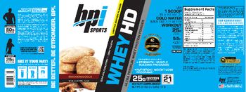 BPI Sports Whey HD Snickerdoodle - supplement