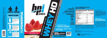 BPI Sports Whey HD Strawberry Cake - supplement