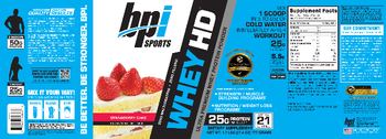 BPI Sports Whey HD Strawberry Cake - supplement