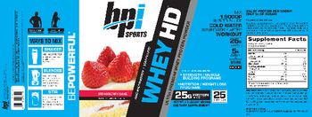 BPI Sports Whey HD Strawberry Cake - 