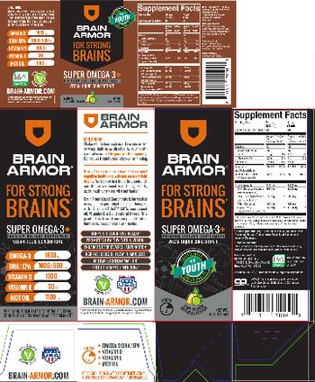 Brain Armor Super Omega-3+ Natural Lime-Mango Flavor - premium supplement