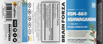 Brain Forza KSM-66 Ashwagandha 500 mg - supplement