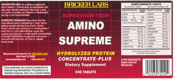 Bricker Labs Amino Supreme - supplement