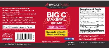 Bricker Labs Big C Maximal 1100 mg Raspberry Flavor - concentrated liquid lcarnitine supplement