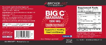 Bricker Labs Big C Maximal 1100 mg Vanilla Tart Flavor - liquid supplement