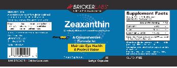 Bricker Labs Zeaxanthin - supplement