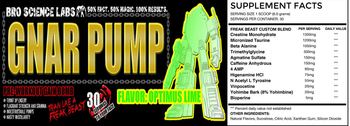 Bro Science Labs Gnar Pump Optimus Lime - 