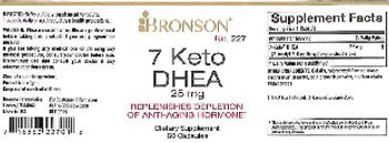 Bronson 7 Keto DHEA 25 mg - supplement