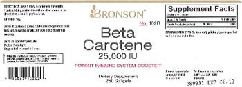 Bronson Beta Carotene 25,000 IU - 