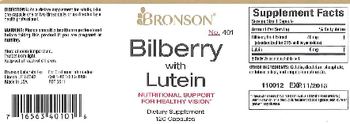 Bronson Bilberry With Lutein - supplement