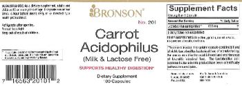 Bronson Carrot Acidophilus - supplement