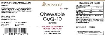 Bronson Chewable CoQ-10 30 mg - supplement
