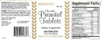 Bronson Chewable Prenatal Tablets - supplement