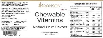 Bronson Chewable Vitamins Natural Fruit Flavors - supplement