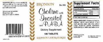 Bronson Choline with Inositol and PABA - supplement