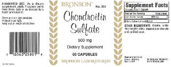 Bronson Chondroitin Sulfate 500 mg - supplement
