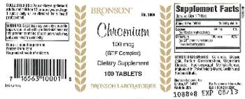 Bronson Chromium 100 mcg (GTF Complex) - supplement