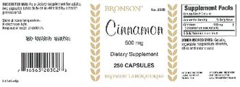 Bronson Cinnamon 500 mg - supplement