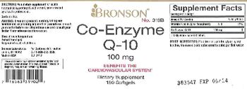 Bronson Co-Enzyme Q-10 100 mg - supplement