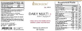 Bronson Daily Multi + Joint Support - supplement