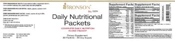 Bronson Daily Nutritional Packets Clear Softgel Vitamin E - supplement