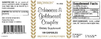 Bronson Echinacea & Goldenseal Complex - supplement