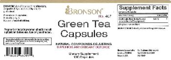 Bronson Green Tea Capsules - supplement