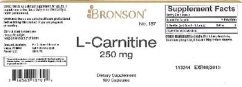 Bronson L-Carnitine 250 mg - supplement