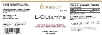 Bronson L-Glutamine - supplement