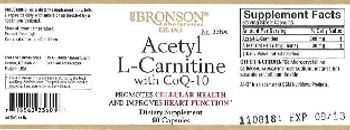 Bronson Laboratories Acetyl L-Carnitine with CoQ-10 - supplement