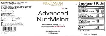 Bronson Laboratories Advanced NutriVision - supplement