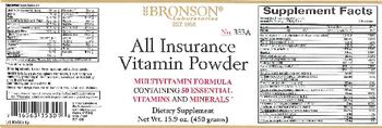 Bronson Laboratories All Insurance Vitamin Powder - supplement