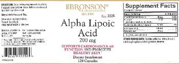 Bronson Laboratories Alpha Lipoic Acid 200 mg - supplement