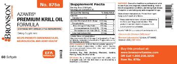 Bronson Laboratories Azantis Premium Krill Oil Formula - supplement