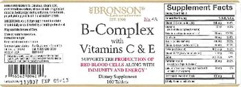Bronson Laboratories B-Complex With Vitamins C & E - supplement