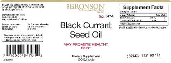 Bronson Laboratories Black Currant Seed Oil - supplement
