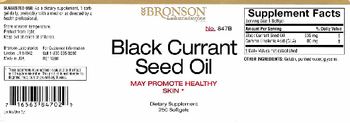 Bronson Laboratories Black Currant Seed Oil - supplement