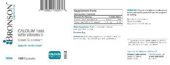 Bronson Laboratories Calcium 1000 With Vitamin D - supplement